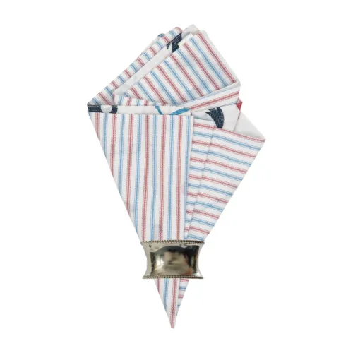 New Anchors Away Cotton Reversible Napkin Set Of 6 20 X 20 C&amp;F Home - £43.35 GBP