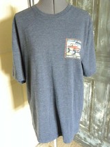 Mens G.H.Bass &amp; C0.Always On Track Always Off Road Blue T-Shirt Size M - $6.79