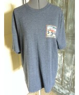 Mens G.H.Bass &amp; C0.Always On Track Always Off Road Blue T-Shirt Size M - £5.32 GBP