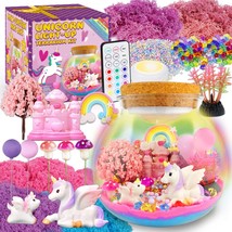 Unicorn Terrarium Crafts Kit for Kids-LED Night Light Up &amp; Remote Unicor... - $65.33