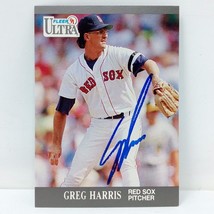 1991 Fleer Ultra #33 Greg Harris SIGNED Autograph Boston Red Sox Card - $2.95