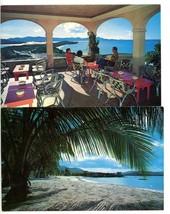 2 Postcards Virgin Islands The Buccaneer Terrace Beach St Croix Unposted - $5.00