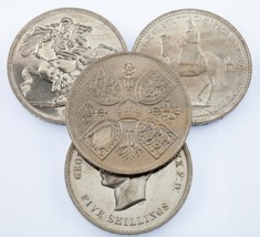 Großbritannien 4-Crown Set (2) 1951 Festival Von Britain (2) 1953 Krönung - £55.19 GBP