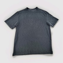 Saks Fifth Avenue Mens Sz S Blue/Grey Slub T-Shirt Modal Blend Crew Neck  - $18.71