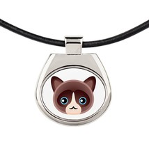 A necklace with a Snowshoe cat. A new collection with the cute Art-Dog cat - £11.66 GBP