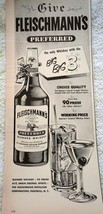 Fleischmann’s Preferred Blended Whiskey Print Advertisements Art 1950s - £4.68 GBP