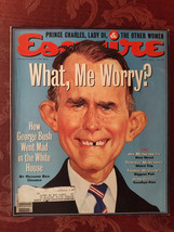 ESQUIRE June 1992 George H W Bush Prince Charles Terence Mckenna Jim Courier - £19.75 GBP