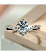 925 Sterling Silver Promise Ring Engagement Proposal Wedding Ring Fashio... - $477.31 MXN