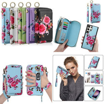 Magnetic Leather Wallet Flip Case Cover For Samsung S23 Ultra S23+S22 S21 Plus - £69.99 GBP