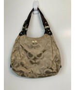Coach Madison 14305 Signature Op Art Brown Sateen Maggie Carryall Should... - $122.10 CAD