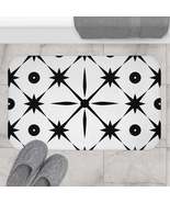 Mid Century Modern Asterisk Design - White &amp; Black Atomic Starburst - Ba... - £26.28 GBP+