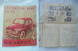RENAULT 4 N.E. 595 instructions car manual book Original edition 1950 - £18.82 GBP