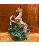 Vintage Ceramic Glazed Deer Fawn Planter Figurine MCM Mid Century Modern... - $30.00