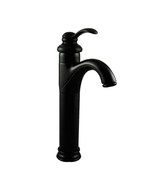 Single Handle Tall Bathroom Vessel SInk Lavatory Faucet Mixer Black Color  - £55.22 GBP