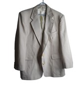 Vintage Cross Winsor Mens Beige Sport Coat 2 Button Front Long Sleeve Si... - $558.00 MXN