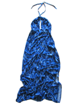 NWT Rachel Pally Reid in Gemstone Feline Blue Keyhole Halter Maxi Dress M $238 - £64.65 GBP