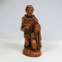 Holland Mold Brown Painted Ceramic Kneeling Shepherd from Nativity Set V... - $19.70