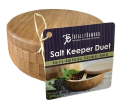 Salt Keeper Duet Salt and Pepper Bowl, Salt Cellar and Storage Box with Two Comp - £15.58 GBP