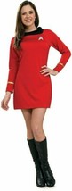 Star Trek Classic TV Series Deluxe Adult Engineering Uniform Red Dress NEW - £43.91 GBP