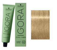 Schwarzkopf IGORA ZERO AMM Hair Color, 9-0 Extra Light Blonde Natural