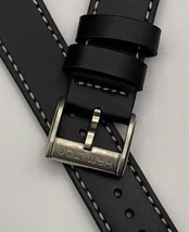 Heavy Duty genuine leather strap for hamilton gents watch,BLACK-22mm - $53.23