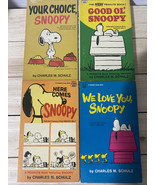 Lot Of 4 Peanuts Snoopy Vintage Books by Charles M Schulz 1960’s Charlie... - $31.73 CAD