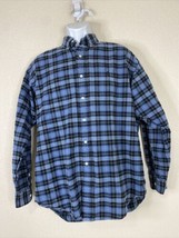 Ralph Lauren Blake Men Size M Blue Plaid Button Up Shirt Long Sleeve - £6.49 GBP