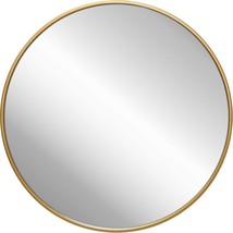 Gold Circle Wall Mirror 24 Inch Round Wall Mirror For Entryways,, Gold, 24&quot; - £58.29 GBP