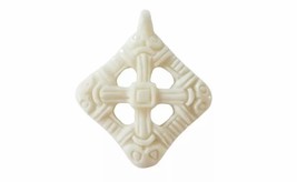 Hand-Carved Viking Wind Cross Pendant – Real Bone Norse Talisman (3.5 cm) - $19.99