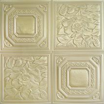 Dundee Deco PJ2214 Green Gold Shapes, Flowers 3D Wall Panel, Peel and Stick Wall - £9.96 GBP+