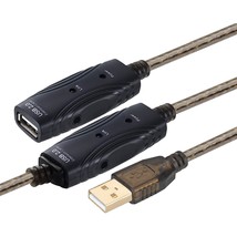 Usb 2.0 A-Male To A-Female Active Extension Cable With Ac Power Adapter (100 Fee - £49.53 GBP