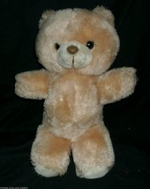 12&quot; Vintage Tan Teddy Bear Animal Fair Stuffed Plush Toy Old Brown Nose Soft - £18.96 GBP