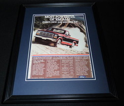 1984 Ford V-8 Truck Framed 11x14 ORIGINAL Vintage Advertisement - £27.37 GBP
