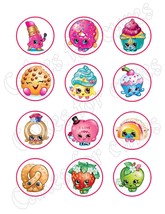 Shopkins Edible Cupcake Images Cupcake Toppers - £7.86 GBP+