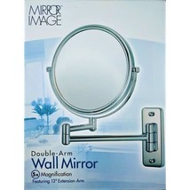 Wall mounted mirror for bathroom makeup shaving magnification tilt exten... - $80.00