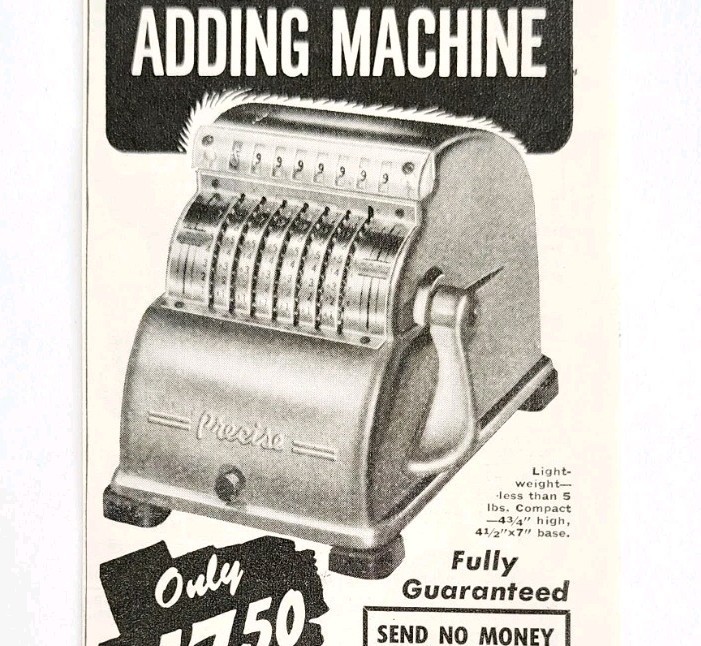 1948 Automatic Adding Machine Series 400 Advertisement Nationwide Sales ... - $19.99