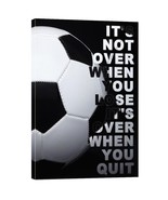 Inspirational Football Soccer Quotes It&#39;s Not Over When You Lose Canvas ... - $310.60 MXN+