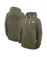 Mens Olive Steelers 2025 Salute to Service Sideline Pullover Hoodie - Pi... - €60,42 EUR