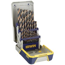 IRWIN Drill Bit Set, High-Speed Steel, 29-Piece (3018005) - £113.96 GBP