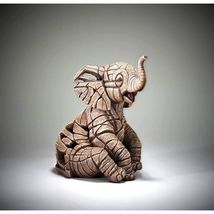 Edge Elephant Sculpture Baby Calf Stunning Piece 10" High  African Wild Africa image 4