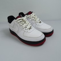 Nike Air Force 1 82 Low 318274-112 White Mens Size 9.5 Shoes Black Varsi... - £26.53 GBP