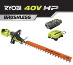 Ryobi RY40640VNM 40V Brushless Cordless Hedge Trimmer 26in battery/charger L186 - £146.53 GBP