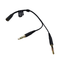 3.5mm Audio Mic Y Splitter Cable Cord Headphone Adapter Female to 2 Male - £6.17 GBP