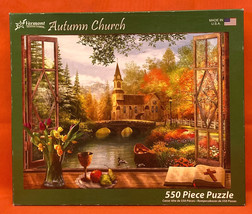Vermont Christmas Company puzzle Autumn Church 550 piece Dominic Davison - £3.14 GBP