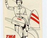TWA Let&#39;s Talk About Shopping Abroad Brochure 1950&#39;s A Note From Mary Go... - $17.82