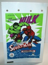 Incredible Hulk Amazing Spider-Man Marble King Bag Superhero Marvel Comics Art - £30.33 GBP