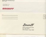 6 Different Braniff &amp; Braniff International Envelopes &amp; Stationery Items  - $33.66