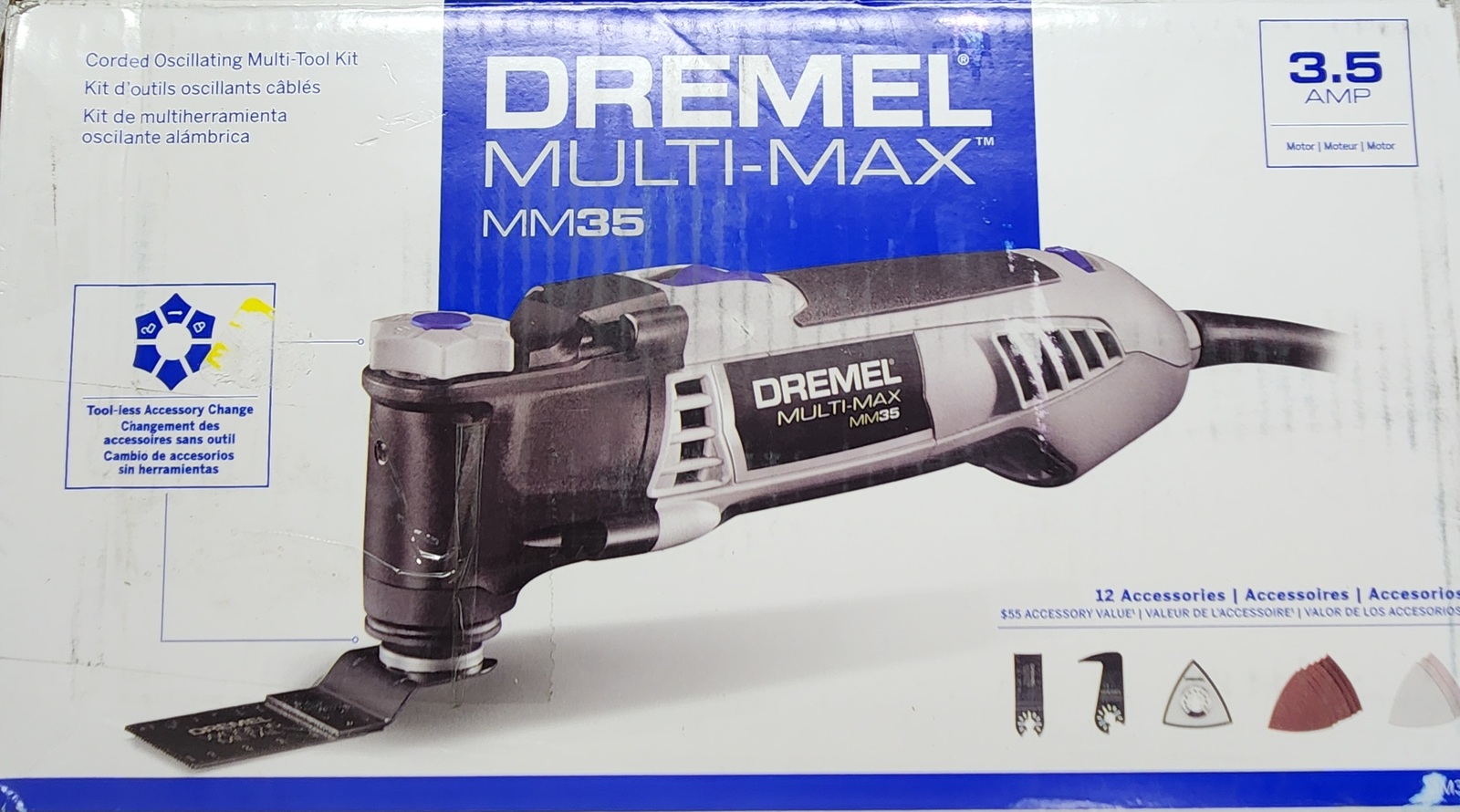 Dremel Multi-Max MM35 3.5 Amp Variable Speed Corded Oscillating Multi-To... - $59.90