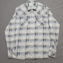 BKE Men&#39;s Shirt XL Long Sleeve Button Down Athletic Fit Pearl Snap Western - $26.87