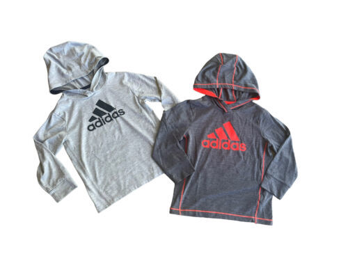 Lot Of 2 Adidas Boys Lightweight Hoodies Sizes 4 & 4T  Lot 26 - £14.25 GBP